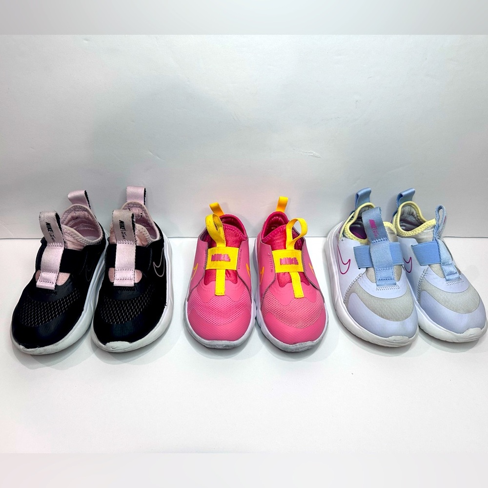 Nike Kids Sneakers Set - Black, Pink, and White